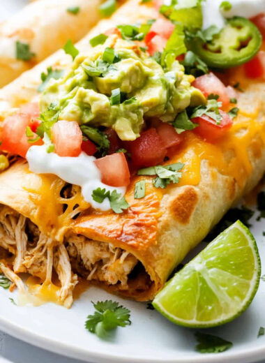 Baked Chicken Chimichangas Recipe