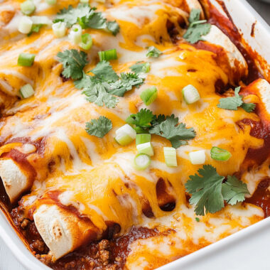 Cheesy Beef Enchiladas
