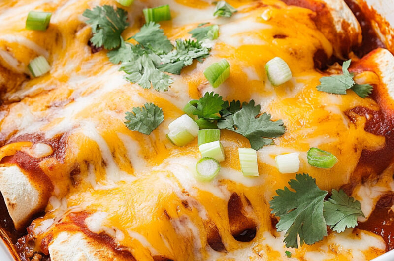 Cheesy Beef Enchiladas