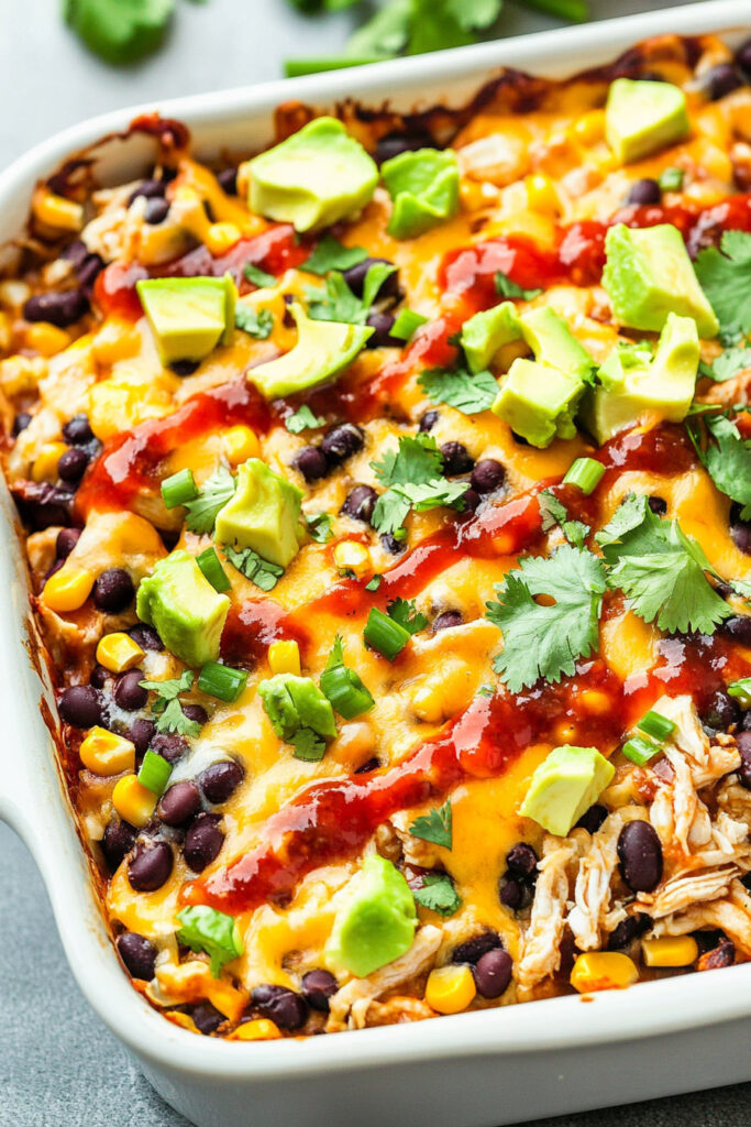 Chicken Burrito Casserole