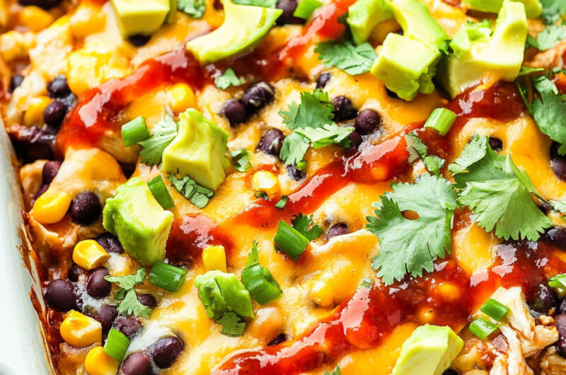 Chicken Burrito Casserole