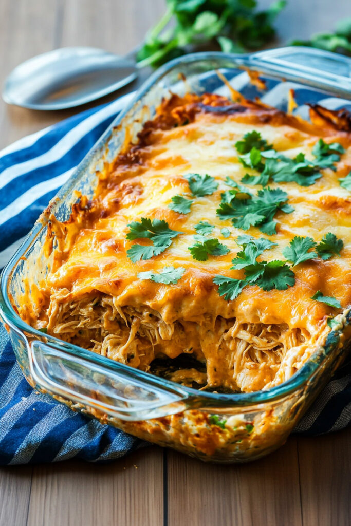 Chicken Enchilada Casserole No Tortilla Recipe