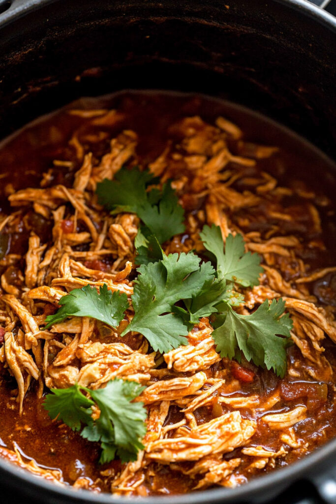 Chicken Tinga Cooking Process