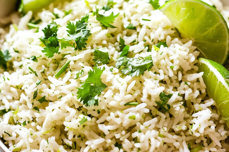 Cilantro Lime Rice in a Rice Cooker