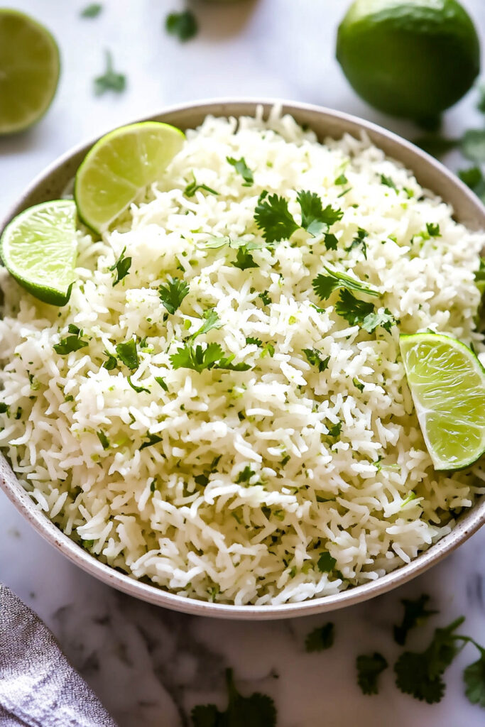 Cilantro Lime Rice in a Rice Cooker Recipe