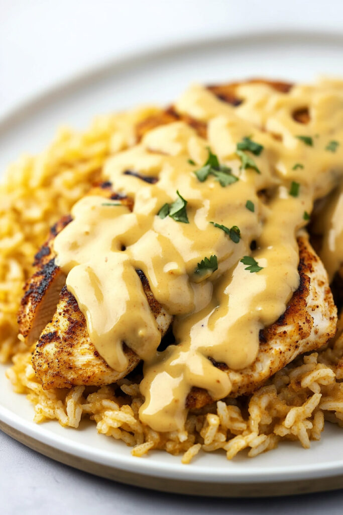Cooking Mexican Chicken and Rice with Queso
