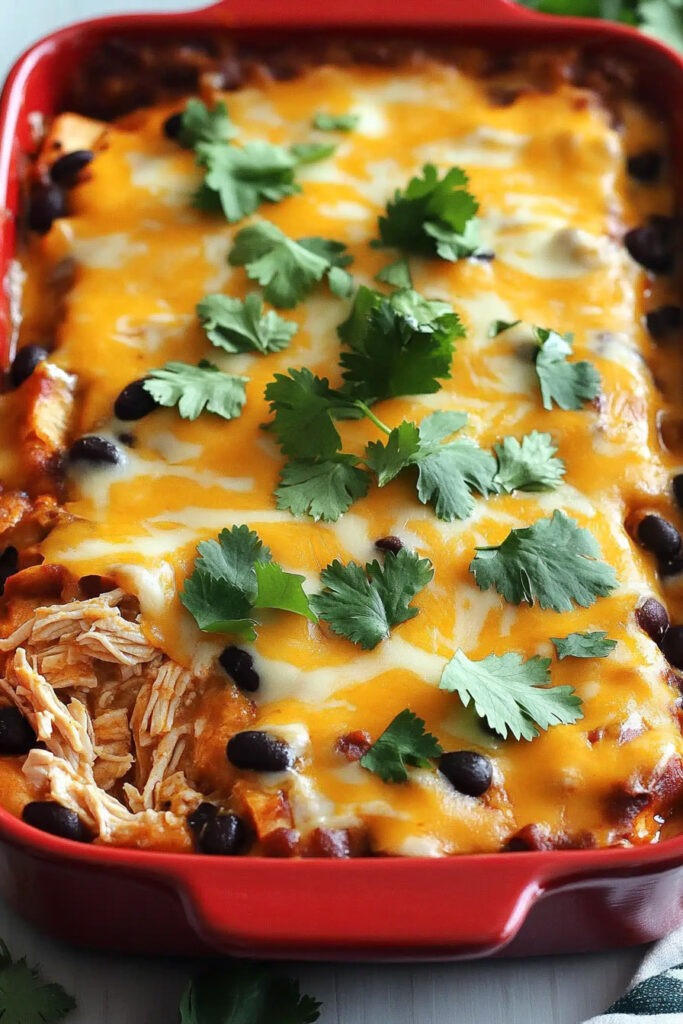 How to Make Chicken Thigh Enchilada Casserole