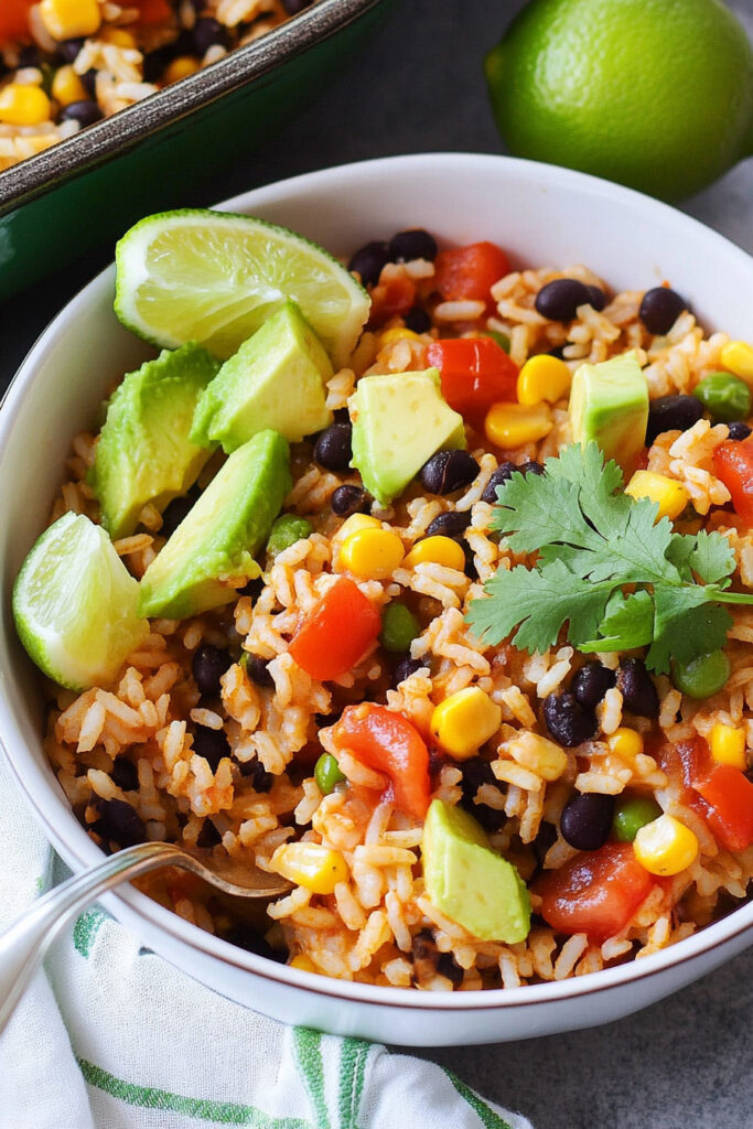 How to Serve Mexican Chicken and Rice Casserole