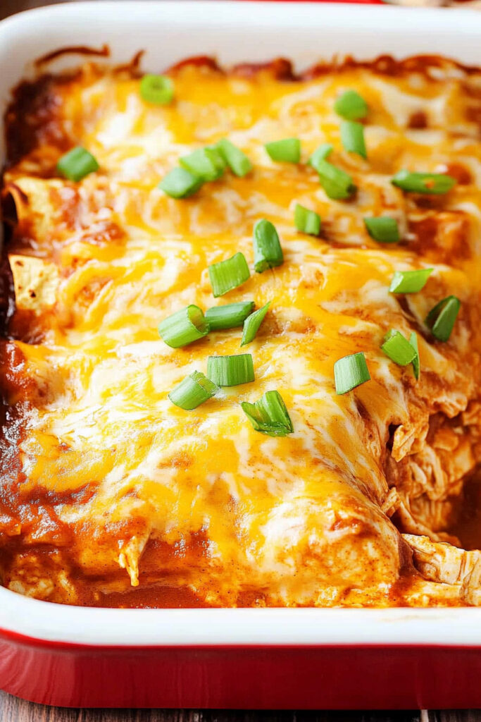 Instructions Baked Chicken Enchilada Casserole