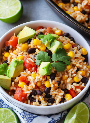 Mexican Chicken and Rice Casserole