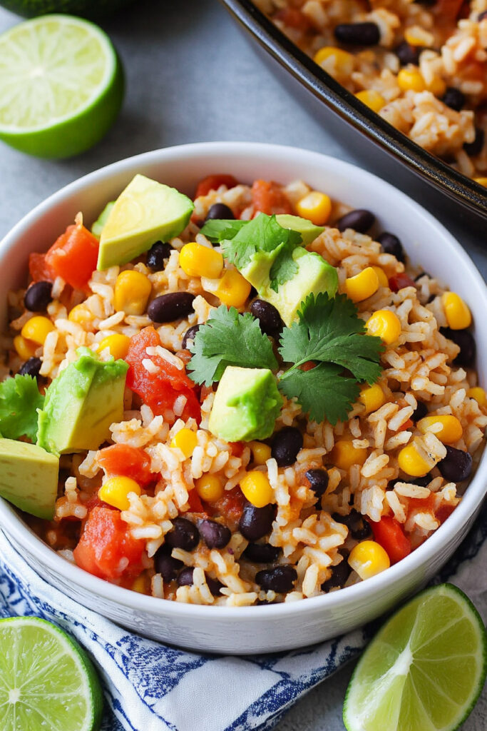 Mexican Chicken and Rice Casserole