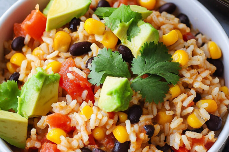 Mexican Chicken and Rice Casserole