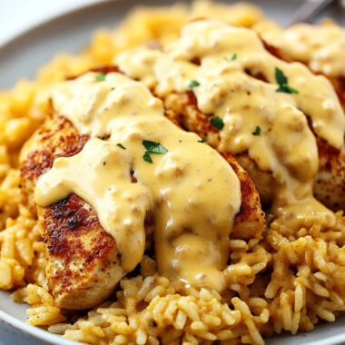 Mexican Chicken and Rice with Queso Recipe
