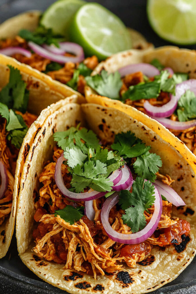 Serving Mexican Chicken Tinga