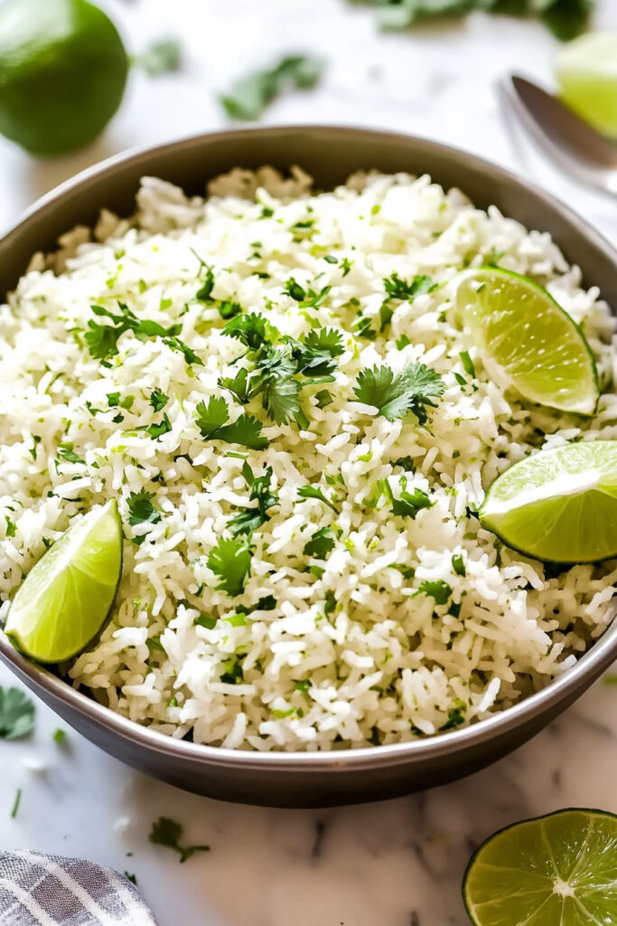 Variations Cilantro Lime Rice in a Rice Cooker