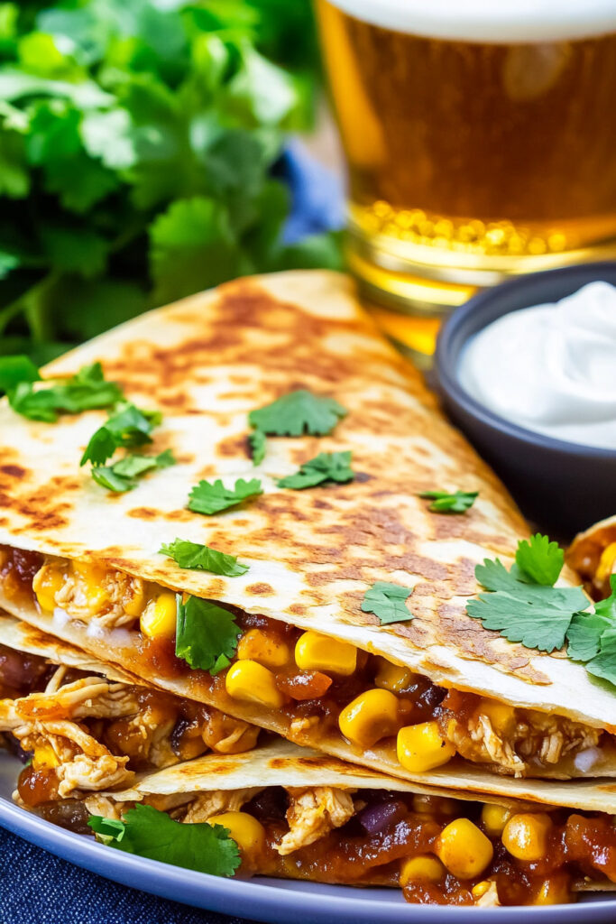 Directions BBQ Chicken Quesadillas