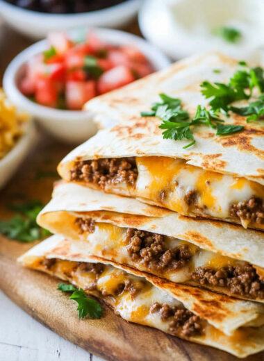 Ground Beef Quesadillas