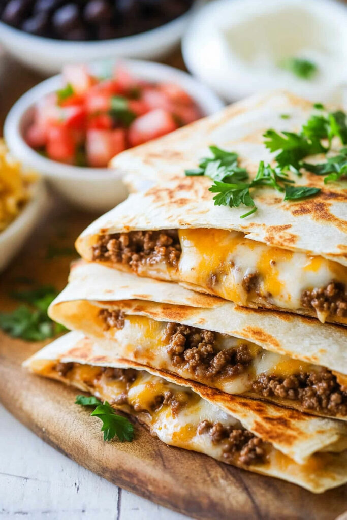 Ground Beef Quesadillas