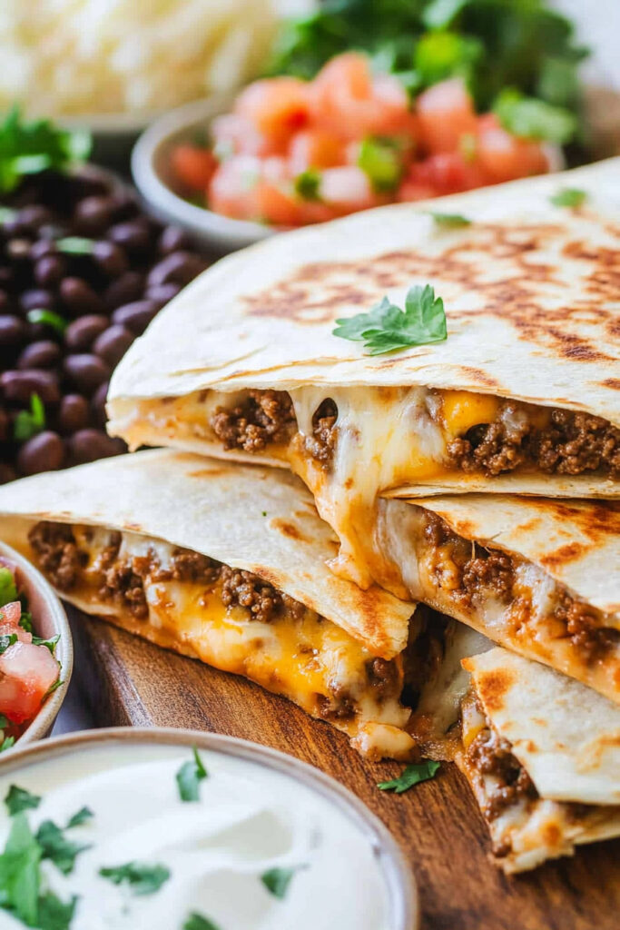 Ground Beef Quesadillas Recipe