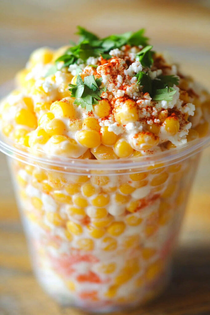 How to Serve Mexican Corn in a Cup