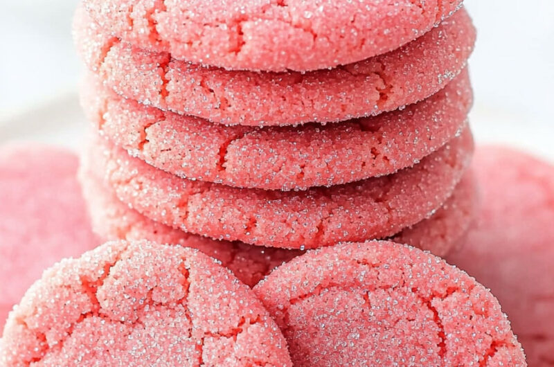 Mexican Pink Cookies Polvorones Rosas