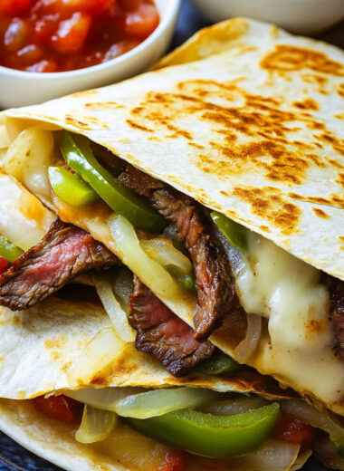 Philly Cheese Steak Quesadillas Recipe