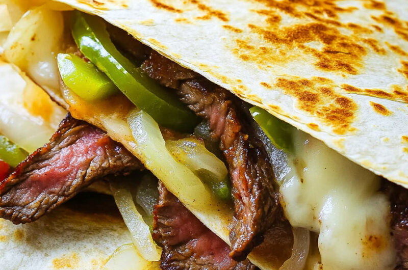 Philly Cheese Steak Quesadillas Recipe