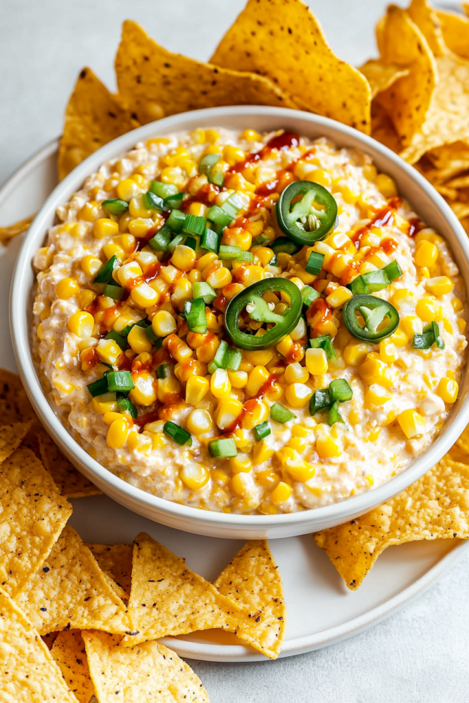 Serving Mexican Corn Dip