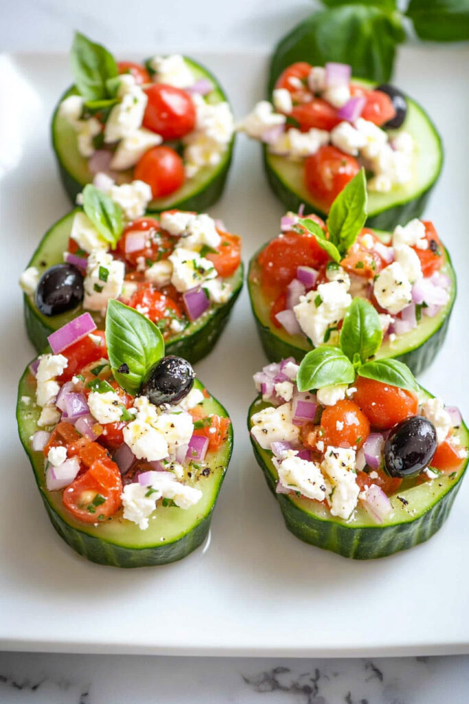 Stuffed Cucumber Bites
