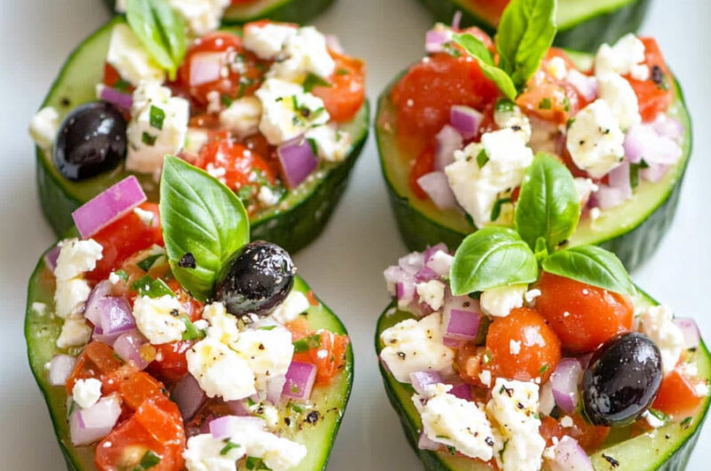 Stuffed Cucumber Bites