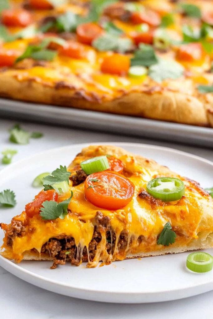 Taco Pizza with Crescent Rolls Recipe