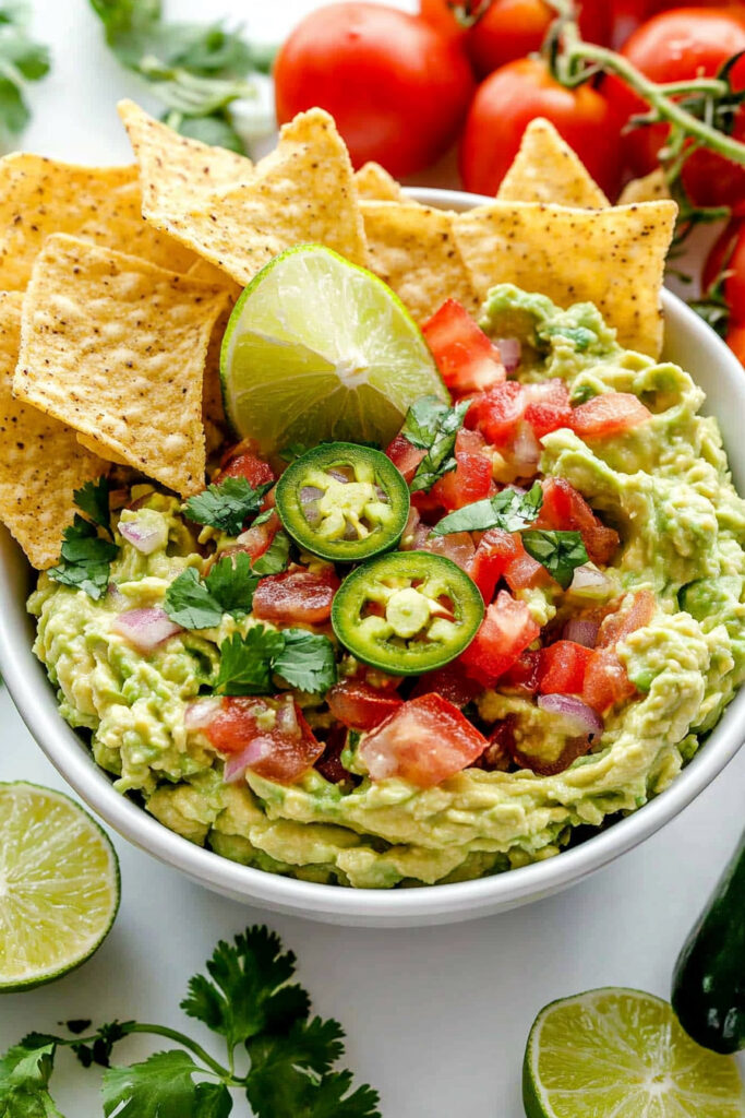 Tortilla chips Serve with Guacamole