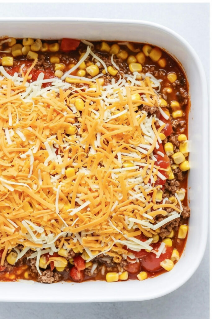 Assemble Tamale Casserole