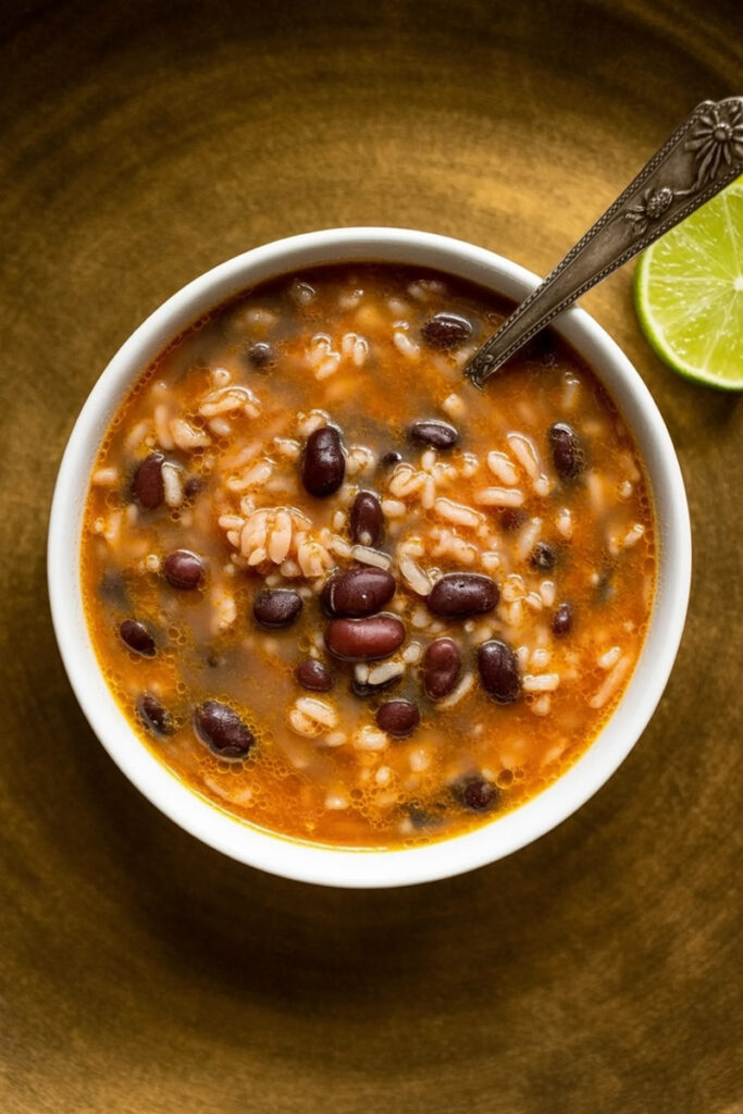 Bake Mexican Beans and Rice Soup