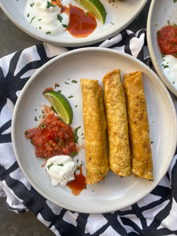 Bean and Cheese Taquitos