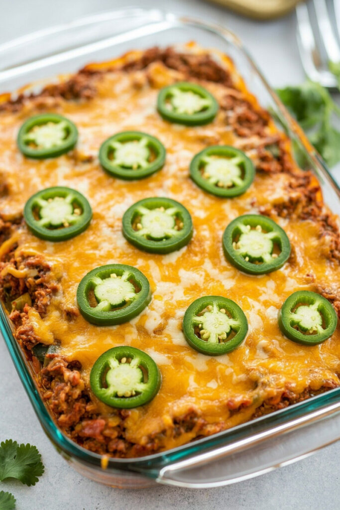 Cheesy Keto Taco Casserole