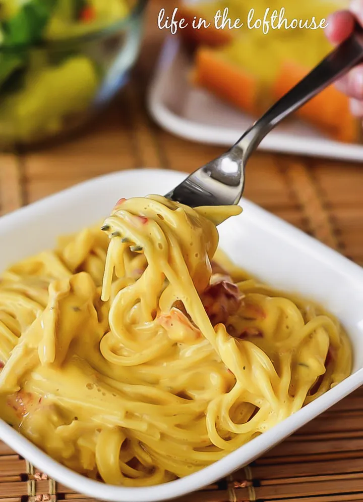 Cheesy Chicken Spaghetti