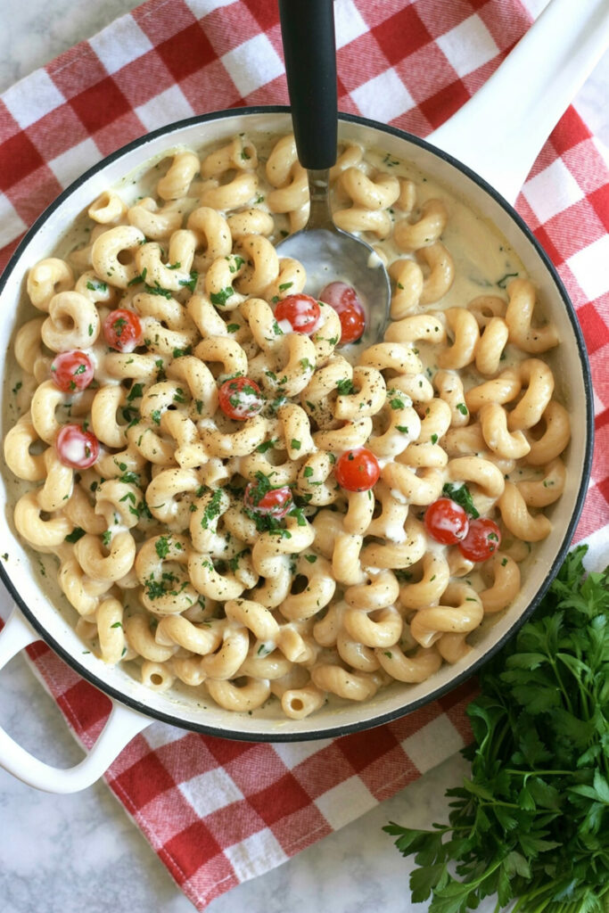 Chicken Alfredo Taco Pasta