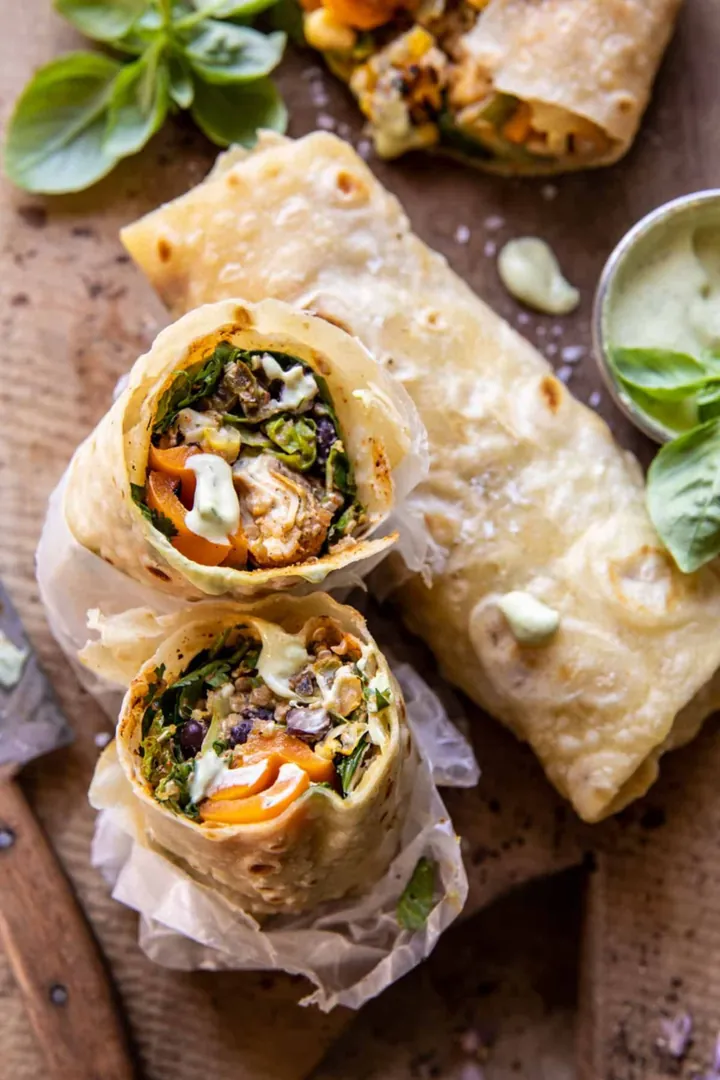 Chicken and Avocado Ranch Salad Wraps