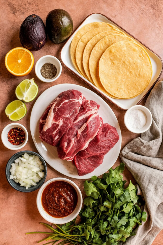 Chuck Roast Tacos Ingredients