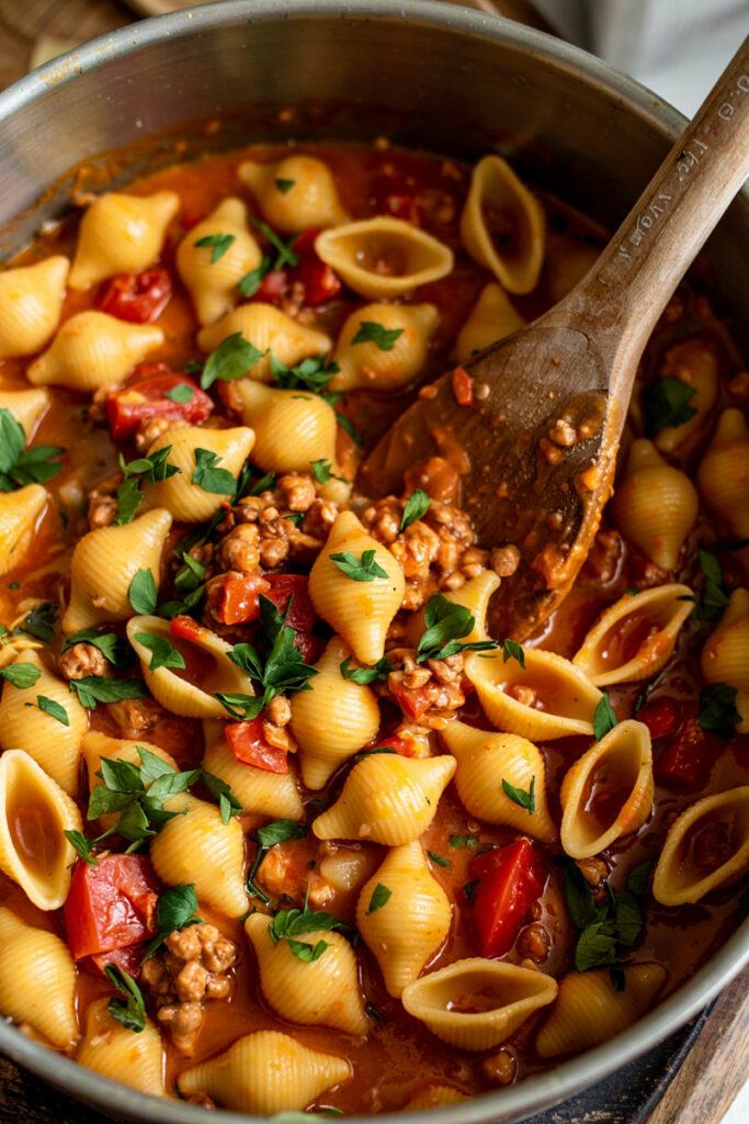 Cooked Taco Pasta
