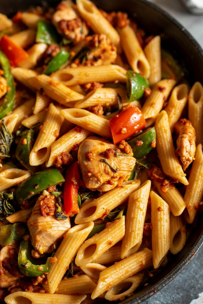 Creamy Chicken Fajita Pasta