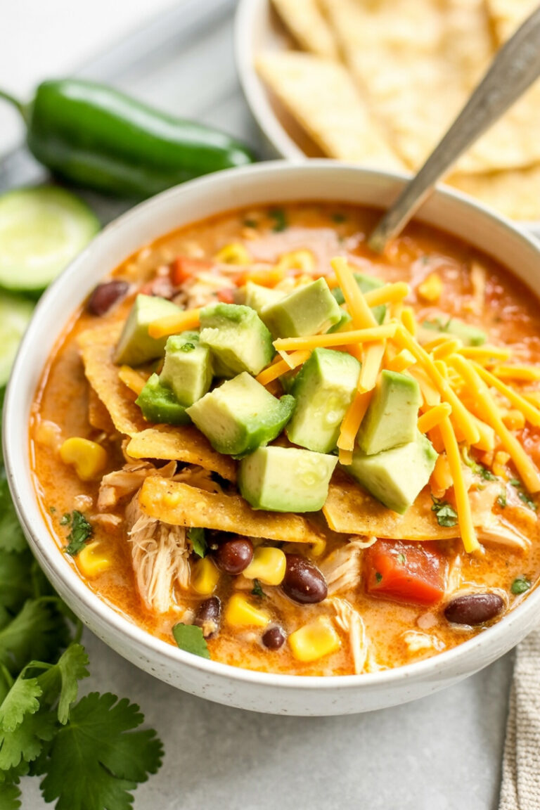 Creamy Chicken Tortilla Soup