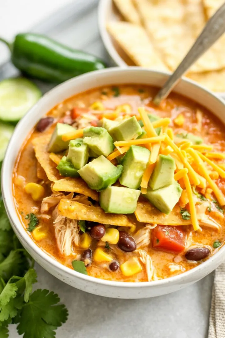 Creamy Chicken Tortilla Soup