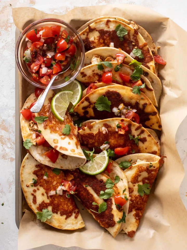 Crispy Cheesy Chicken Tacos