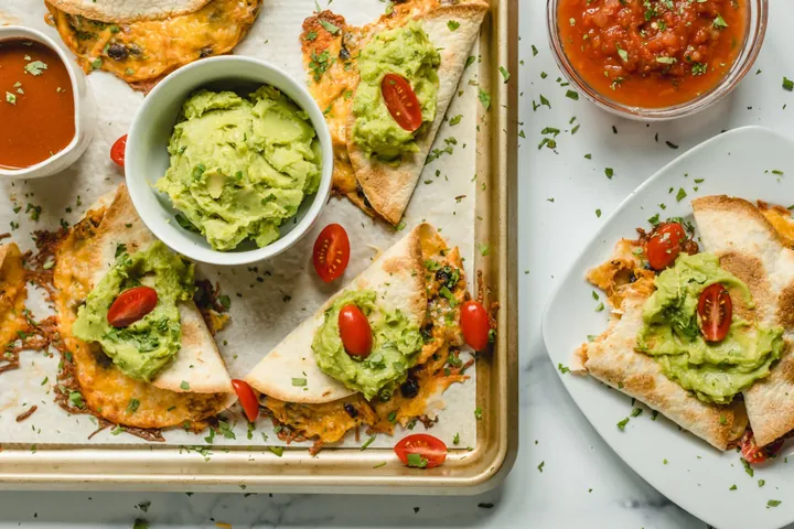 Crispy Chicken Sheet Pan Tacos