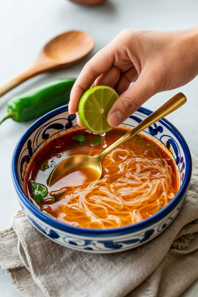 Customize Mexican Noodle Soup