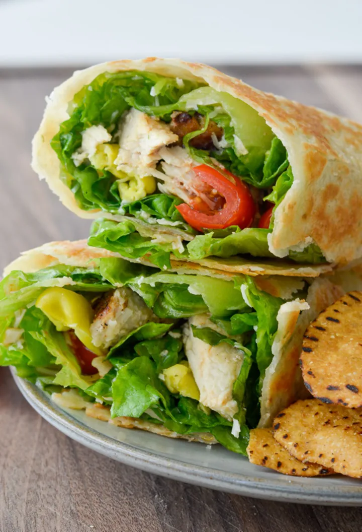 Easy Italian Chicken Wraps