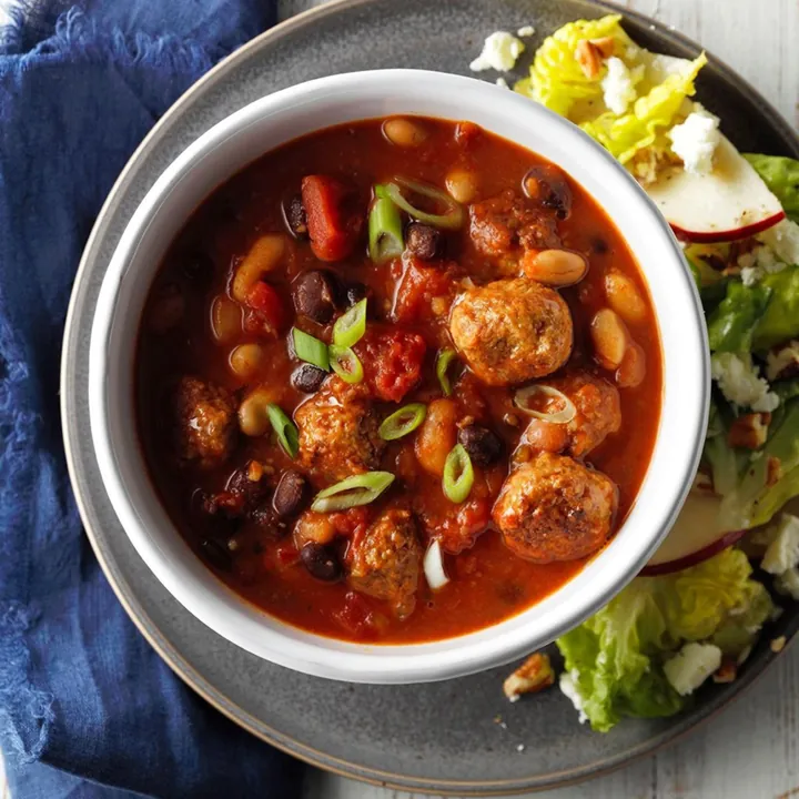 Italian Meatball N’ Bean Soup
