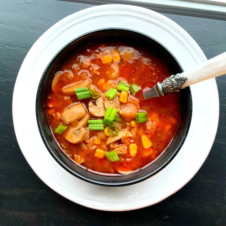 Lazy Turkey Burger Soup